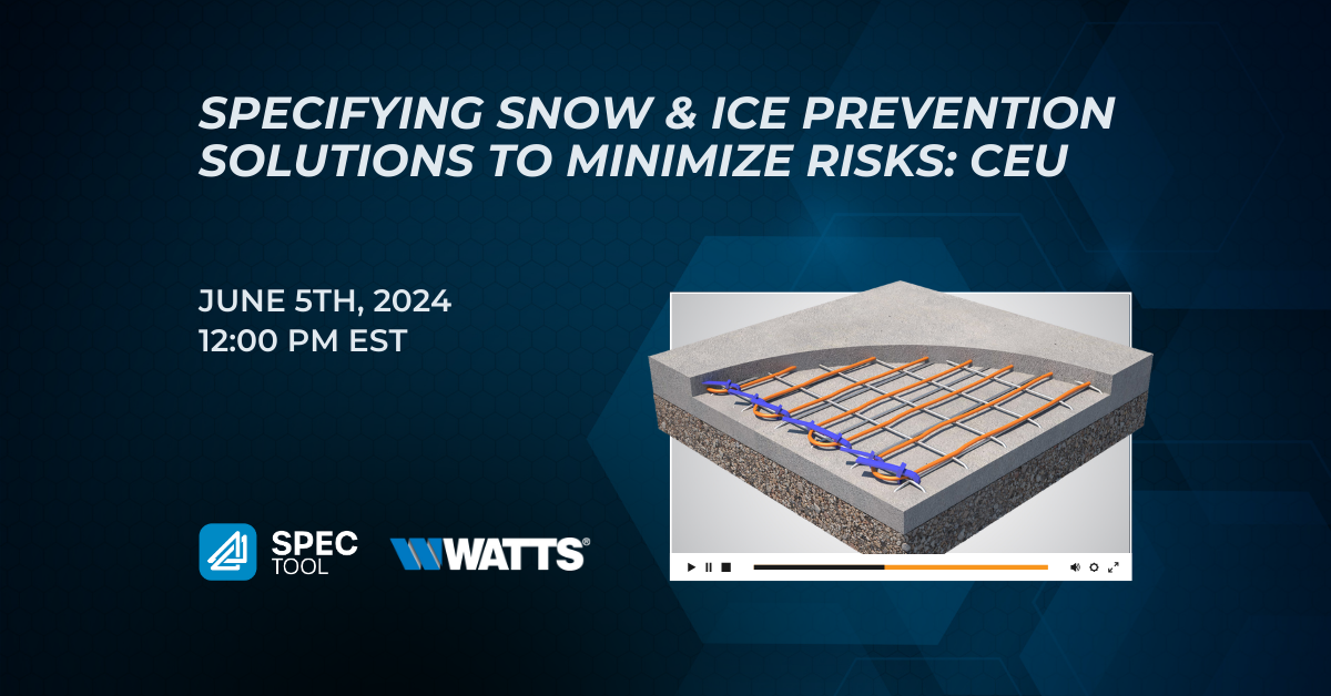 Specifying Snow & Ice Prevention Solutions to Minimize Risks (CEU)