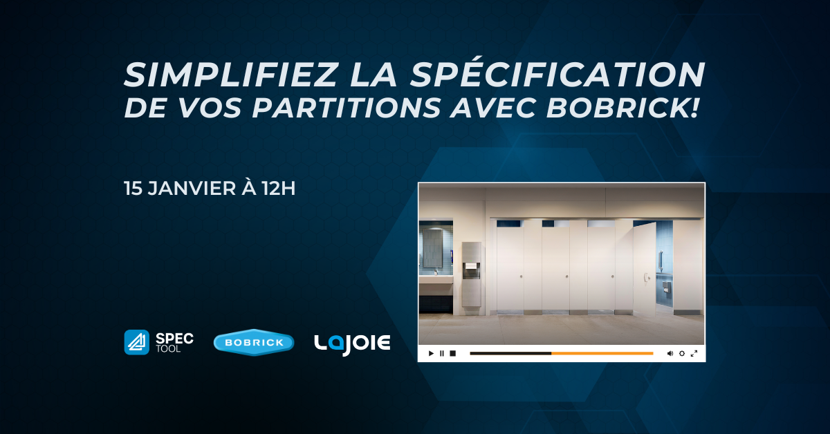 Simplifiez la spécification de vos partitions avec Bobrick!